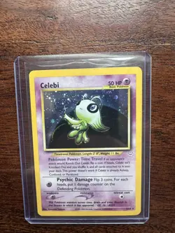 Celebi DOUBLE HOLO Error Neo Revelation 3/64 Pokemon Holographic - Image 1