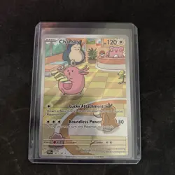 Pokemon TCG Chansey Illustration Twilight Masquerade Card 187/167 - Image 1