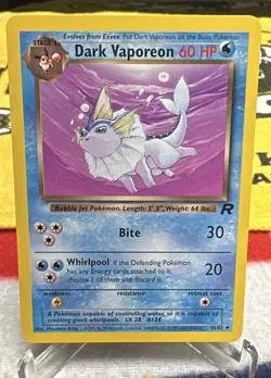 Dark Vaporeon 45/82 Team Rocket NM - Image 1