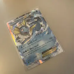 Pokemon TCG Vaporeon EX Generations Holo Card 24/83 Ultra Rare Poor Condition - Image 1