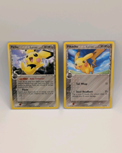 Pikachu + Pichu Delta Species - Holon Phantoms Non-Holo Pokemon Card NM/LP - Image 1