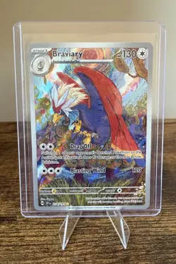 Pokemon TCG Braviary Sv08: Surging Sparks 214/191 Illustration Rare - Image 1