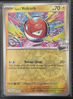 Iono’s Voltorb 047/159 Pokemon SV: Journey Together Reverse Holo - Image 1