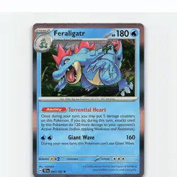 Feraligatr 041/162 Rare Temporal Forces Pokemon Holo Near Mint - Image 1