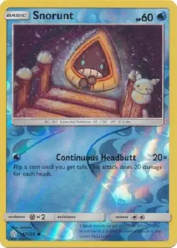 Snorunt - 47 236 Common Reverse Holo Cosmic Eclipse Pokemon - Image 1