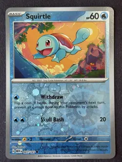 Pokemon Squirtle Costco Exclusive #007/165 Reverse Cosmos Holo Near Mint - Image 2