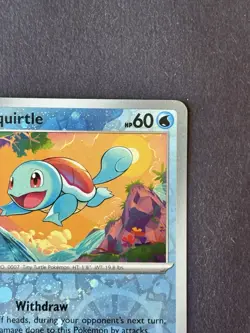 Pokemon Squirtle Costco Exclusive #007/165 Reverse Cosmos Holo Near Mint - Image 4