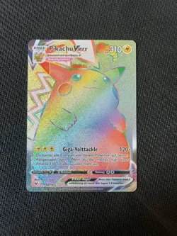 Pokemon Pikachu VMAX 188/185 Rainbow Rare Farbenschock Deutsch Karte - Image 1