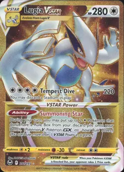 Lugia VSTAR 211/195 Secret Rare Silver Tempest Pokemon Near Mint - Image 1