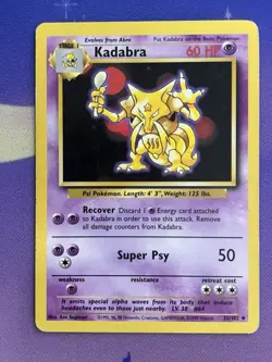 KADABRA - 32/102 - Base Set - Pokemon Card - HP - Image 1