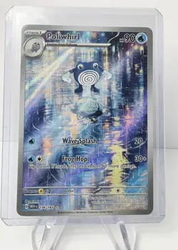 The Pokemon Company Poliwhirl 176/165 SV Scarlet & Violet 151 IR Holo 90 HP ENG - Image 1