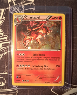 Pokemon Charizard 19/113 Cosmos Holo Black & White Legendary Treasures - Image 3