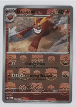 Darmanitan Master Ball Foil Pokemon Black Bolt BLK #014 - Image 1