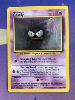 GASTLY - 50/102 - Base Set - Pokemon Card - HP - Image 1