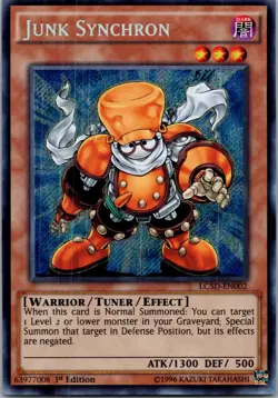 Yugioh Junk Synchron LC5D-EN002 1st Edition Secret Rare NM - Image 1