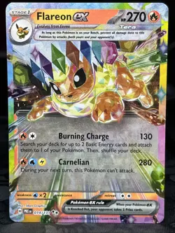 Pokemon TCG Flareon EX Prismatic Evolutions Card 14/131 - Image 1