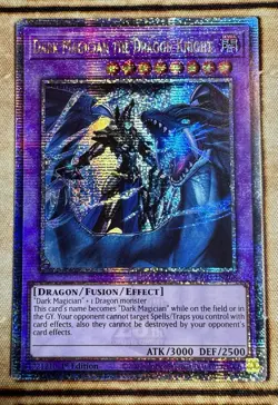 Dark Magician The Dragon Knight (Quarter Century Secret Rare) - RA03-EN268 - Image 1