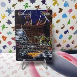 Trouble in Pairs (Borderless) 3 Teenage Mutant Ninja Turtles MTG NM - Image 1