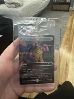 Magic the Gathering: Thanos Swords to Plowshares PSA Magazine Promo Card Sealed - Image 1