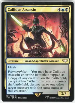 Callidus Assassin 109 Universes Beyond: Warhammer 40,000 Magic: The Gathering NM - Image 1
