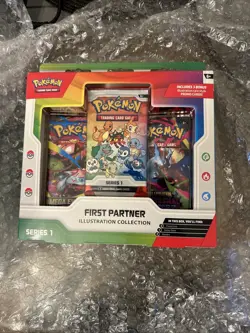 Pokemon TCG First Partner Illustration Collection Series 1 Sealed Box - Image 1