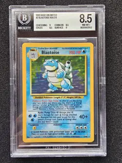 POKEMON BLASTOISE Base Set Holo Rare WOTC 2/102 BGS 8.5 NM-MT+ - Image 1