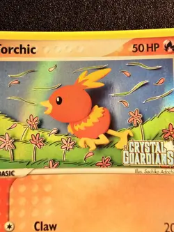 VLP POKEMON TORCHIC EX Crystal Guardians Stamped Holo 65/100 - Image 2