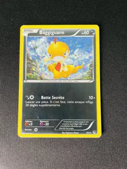 Carte Pokemon Baggiguane 10/12 Holo Promo Mcdonald’s Noir Et Blanc N&B booster - Image 1