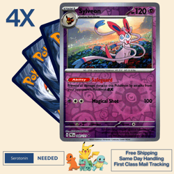 [4x Playset] Sylveon 40/131 [x4] - [REVERSE HOLO] Prismatic Evo - Pokemon TCG - Image 1