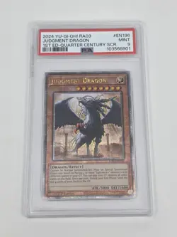 2024 YU-GI-OH! RA03-QUARTER CENTURY BONANZA #EN196 JUDGMENT DRAGON PSA 9 - Image 1