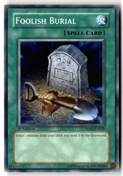 Foolish Burial SDRL-EN020 Common / Short Print Yu-Gi-Oh 1st Edition LP - Image 1