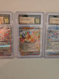 CGC 10 PRISTINE Flareon Sylveon Glaceon Terastal Festival Pokemon Card - Image 3