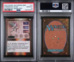 MTG Chromatic Star SERIALIZED 313/500 Retro Schematic Foil Brothers' War PSA 10 - Image 2
