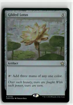 Gilded Lotus FOIL Foundations MTG NM - Image 1