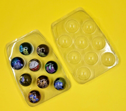 Vintage Toy Biz 1999-2000 Pokemon Purple Pouch Bag 10 Marbles Set #12 Butterfree - Image 5