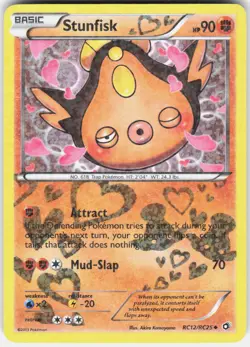 Stunfisk RC12/RC25 Holo Legendary Treasures: Radiant Collection Pokemon LP - Image 1