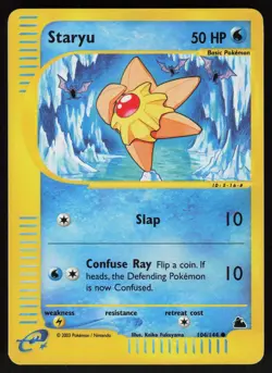 Pokemon Staryu 104/144 Skyridge Common Reverse Holo Near Mint - Image 1