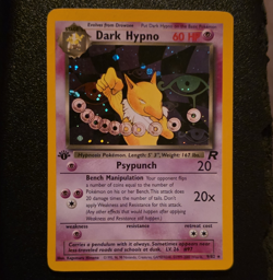 Pokemon TCG Dark Hypno 9/82 Team Rocket Holo Rare 60 HP EN 1st Edition - Image 1
