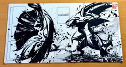 Pokemon TCG Playmat Sumie Gallade & Garchomp Official Pokemon Center Japan - Image 2