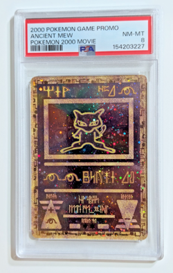 2000 Pokemon Ancient Mew PSA 8 NM-MT GAME MOVIE POKEMON 2000 Double Swirl - Image 1