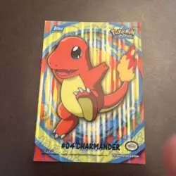 #S10 Charmander Sticker - 2000 Topps Pokemon TV Animation Series 2 - - Image 1