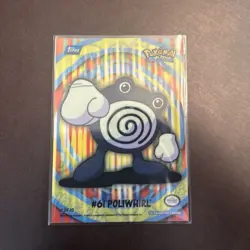 2000 Topps Pokemon TV Poliwhirl #61 Stick-Ons Sticker 3 of 10 - Image 1
