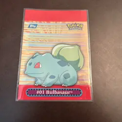 Bulbasaur 2000 Topps Pokemon TV Animation Edition Pop-Up #8 *minor Crease On Top - Image 1