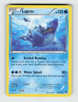 Lapras 28/122 - Pokemon - BREAKpoint - Uncommon - LP - Image 1