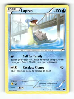 Lapras - 25/99 - Next Destinies - Pokemon - Rare - NM - Image 1