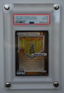 Dragonball Z Score Orange Style Mastery #146 Foil Limited Trunks Saga 2001 PSA 6 - Image 1
