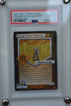 Dragonball Z Score Orange Style Mastery #146 Foil Limited Trunks Saga 2001 PSA 6 - Image 3