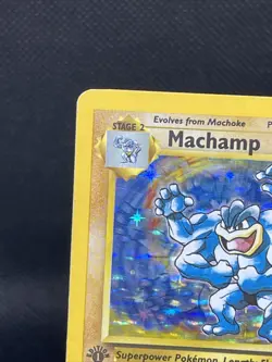Pokemon TCG Machamp Base Set 8/102 Holo Unlimited Holo Rare 1st Edition - Image 3