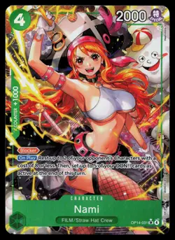 The Azure Sea's Seven #OP14-031 Nami (Alternate Art) - Image 1
