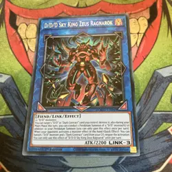 D/D/D Sky King Zeus Ragnarok DOOD-EN049 Secret Rare YUGIOH - Image 1